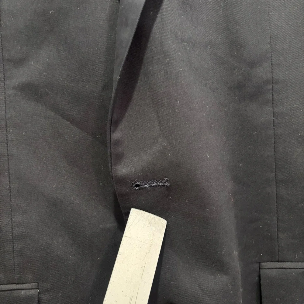 J. Crew Thompson Mens 42R Navy Blue Cotton Two Button Blazer Suit Jacket